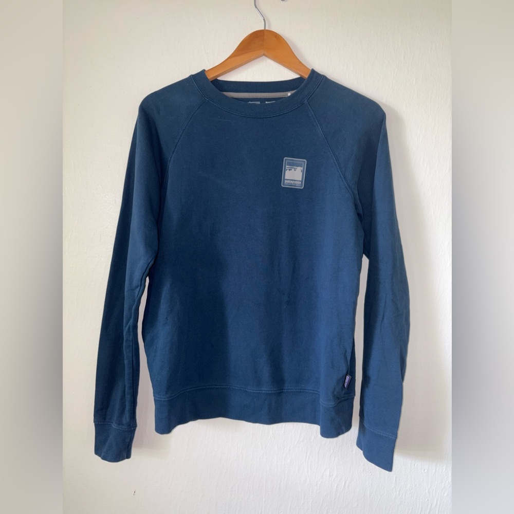 Patagonia Alpine Icon Regenerative Organic Certified Cotton Crewneck Size Med